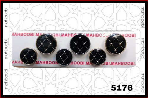 دکمه 2 سایز طرح هسیری لوزی مدل کتی پلی استر کد 5176 بسته 192 عددی