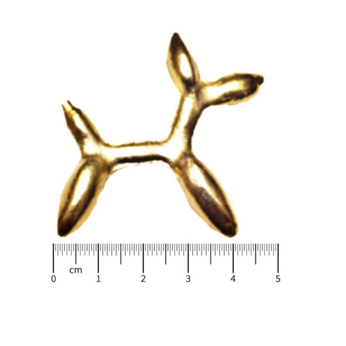 دکمه فلزی طرح سگ بادکنکی