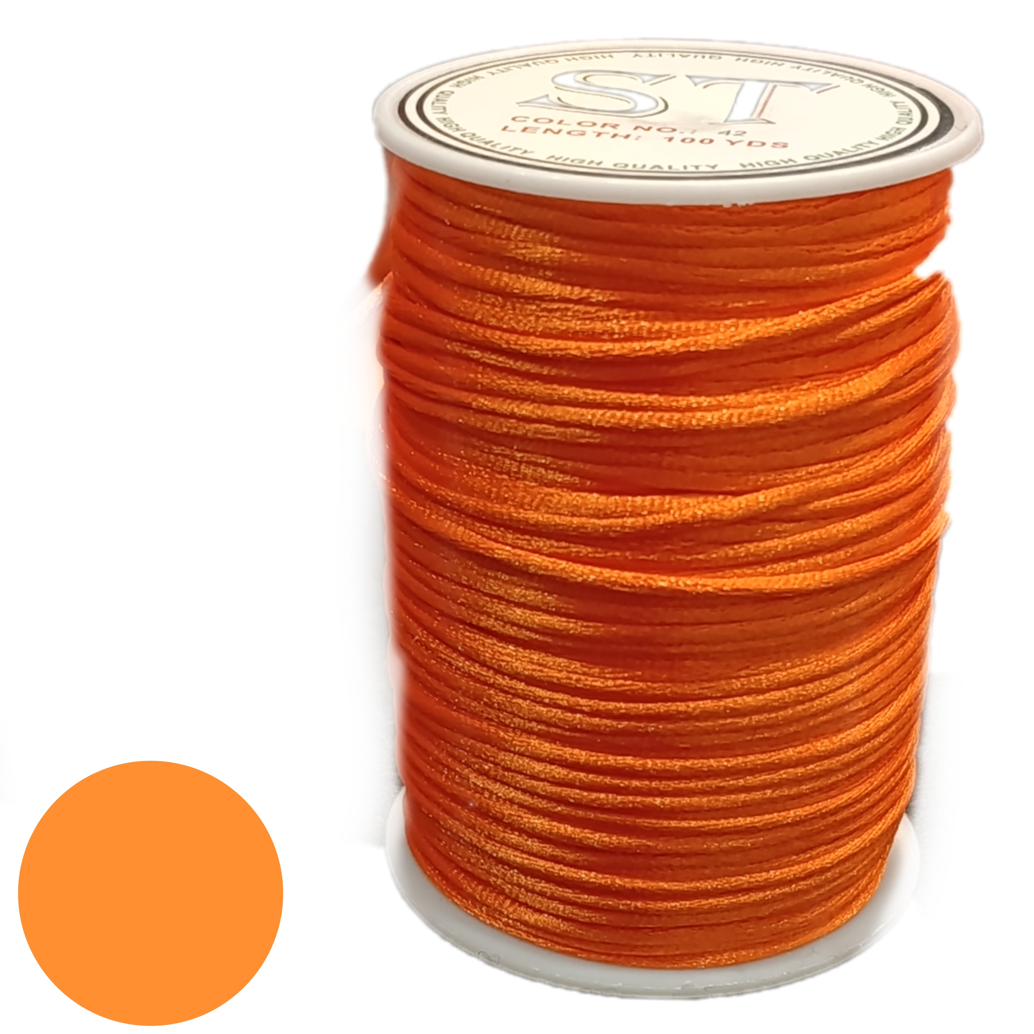 نخ قیطانی ماکارنی رنگ نارنجی