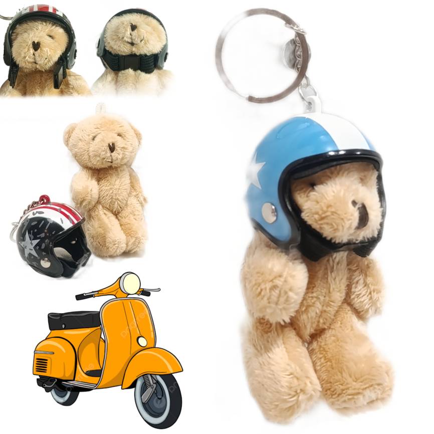 جاکلیدی  خرس موتور سوار vespa