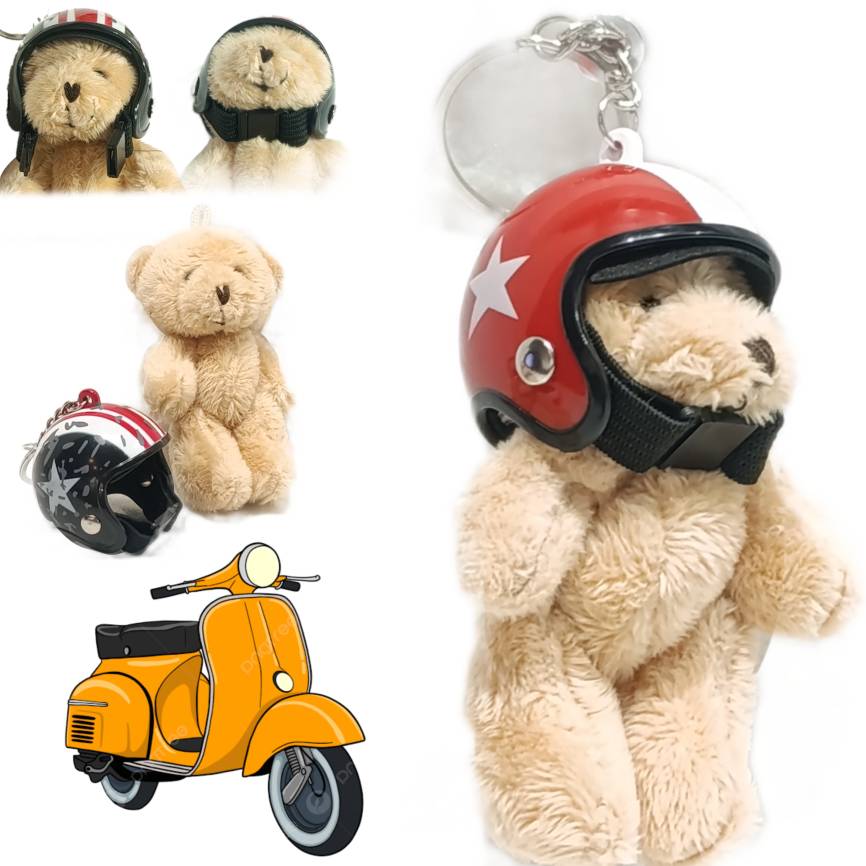 جاکلیدی  خرس موتور سوار vespa